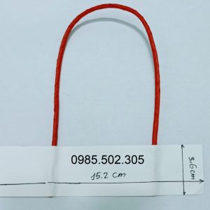 Quai Túi Giấy Kraft Đỏ Size M (15.2cm)
