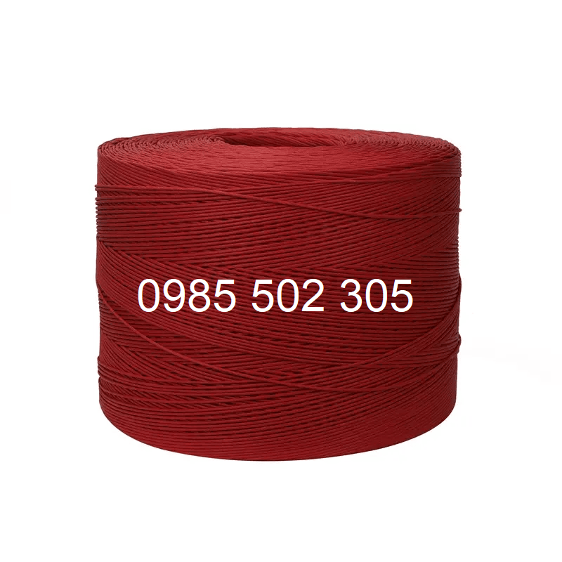 dây giấy xoắn màu đỏ