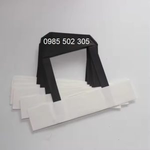 Quai túi giấy kraft dẹt màu đen