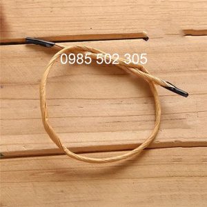 Dây giấy xoắn màu vàng nâu xỏ túi giấy