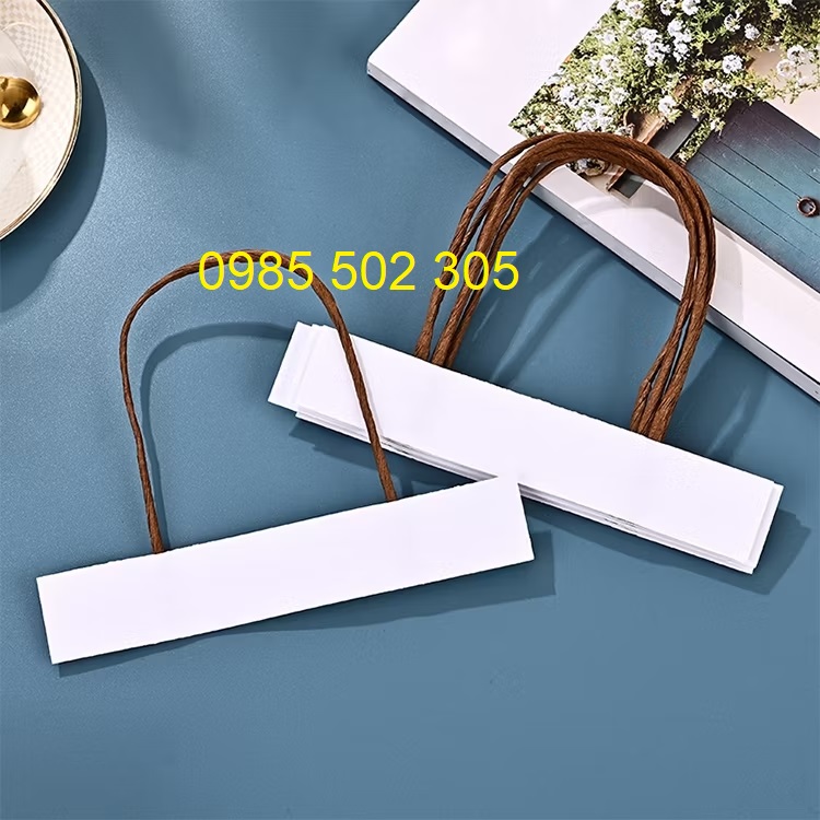 Quai giấy xoắn kraft màu cafe