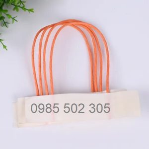 Quai giấy xoắn kraft màu cam