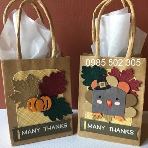 Túi xách giấy handmade quai giấy xoắn