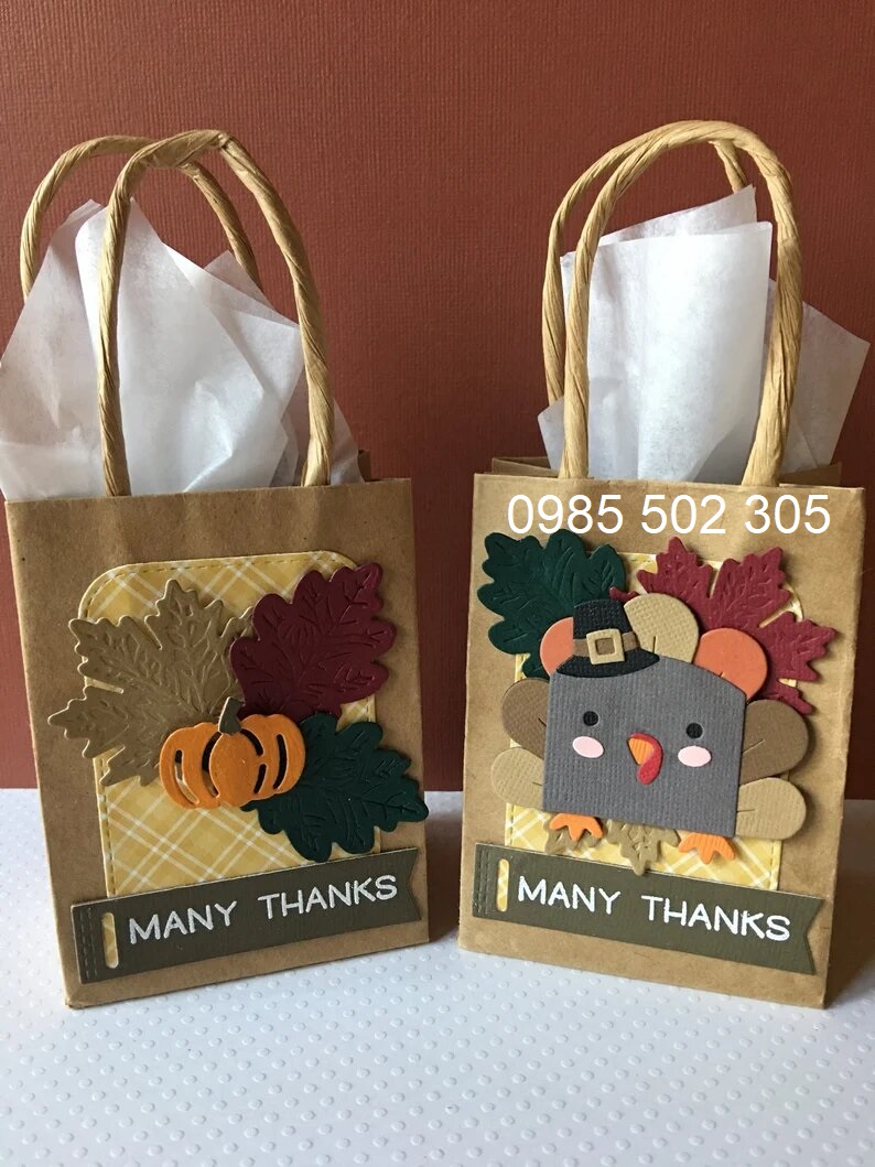 Túi xách giấy handmade quai giấy xoắn