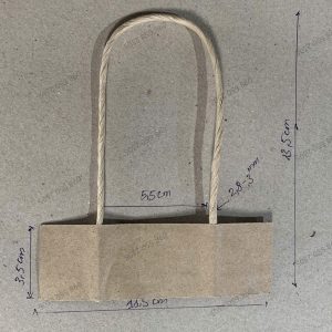 Quai giấy xoắn Kraft màu Vàng Nâu 11.5cm