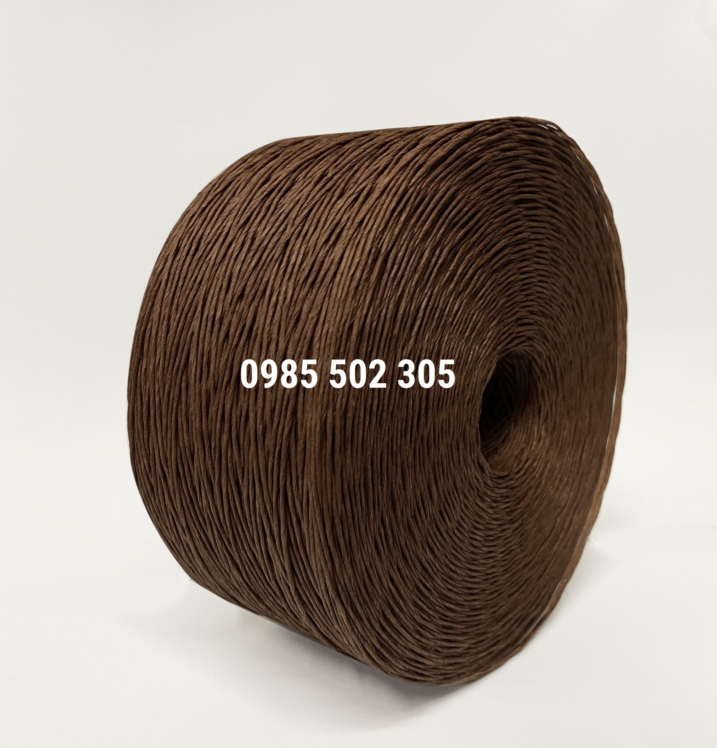 Dây giấy xoắn kraft màu nâu đậm